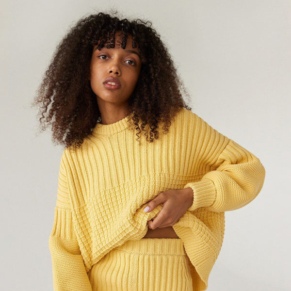 π₯ Cozy & Chic Knitted Two-Piece Set β Long Sleeve Top & Casual Shorts for Fall π