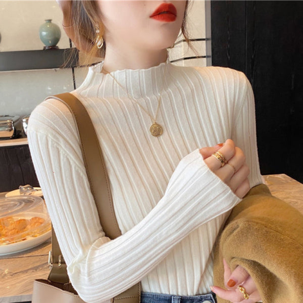π§‘ Trendy Ribbed Half Turtleneck Sweater β Chic & Cozy Must-Have π«