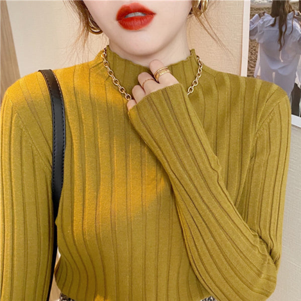 π§‘ Trendy Ribbed Half Turtleneck Sweater β Chic & Cozy Must-Have π«