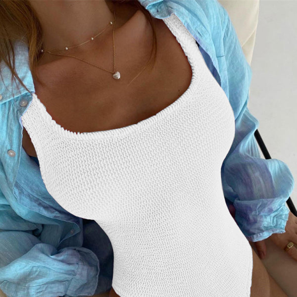 π₯ Trendy Fluorescent Pleated One-Piece Swimsuit β Bold & Flattering Swimwear π