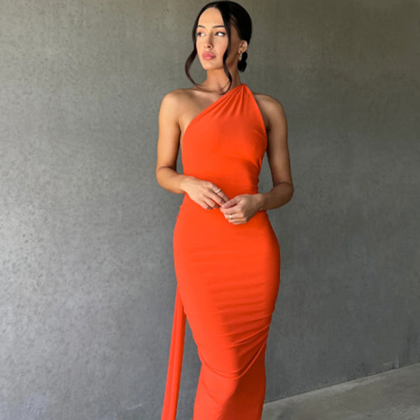 ✨ Chic Backless Pleated Slim Fit Dress – Perfect for Date Nights & Parties ✨