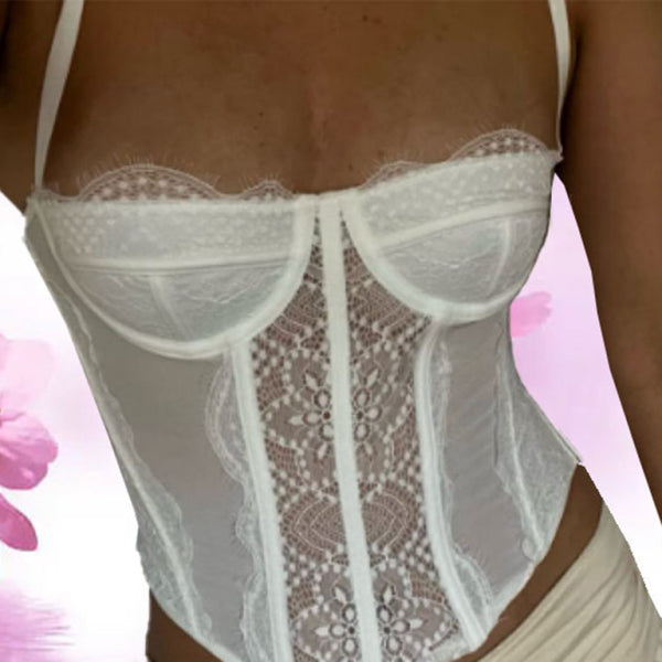 β¨ Lace Embroidered Sexy Tube Top β Backless, Stylish & Trendy Must-Have β¨