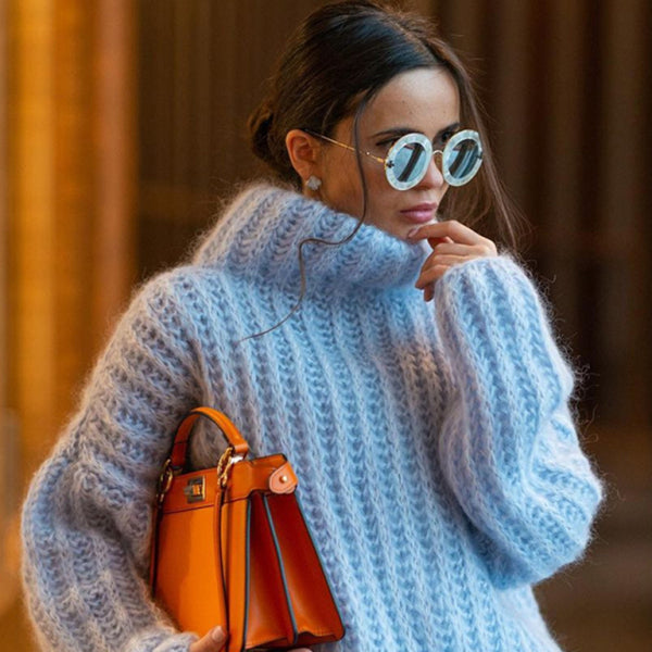 ποΈ Cozy Chic Fluffy Sweater β Women's Long Sleeve Pullover for Fall & Winter βοΈ