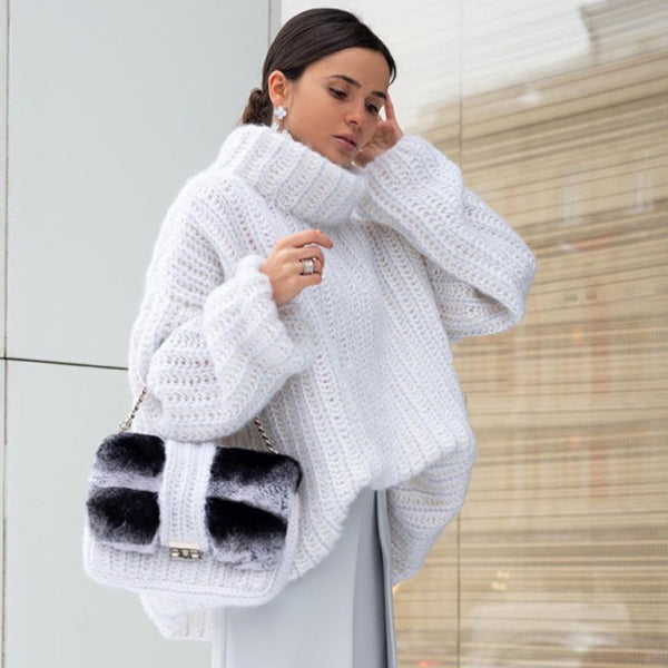 ποΈ Cozy Chic Fluffy Sweater β Women's Long Sleeve Pullover for Fall & Winter βοΈ