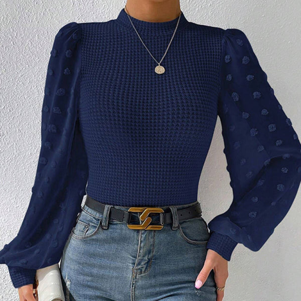 π§‘ Cozy Chic Round Neck Patchwork Sweater β Trendy & Comfy Must-Have π§‘