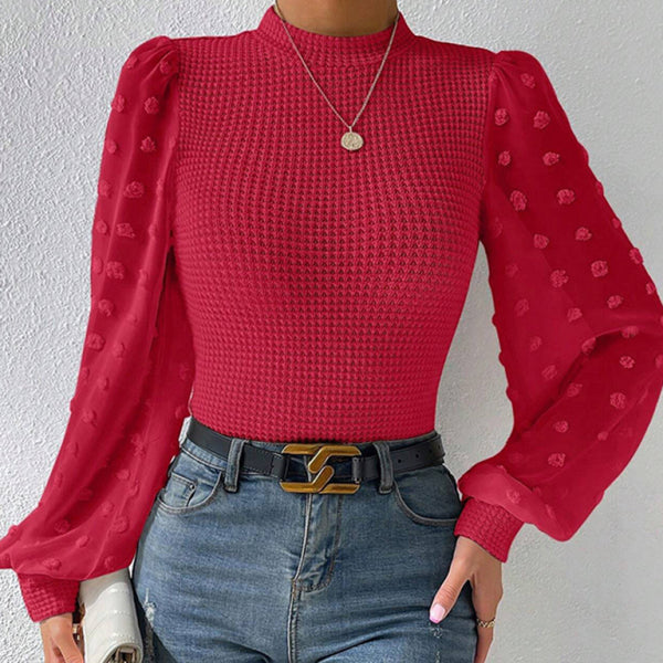 π§‘ Cozy Chic Round Neck Patchwork Sweater β Trendy & Comfy Must-Have π§‘