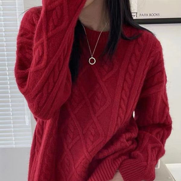 ποΈ Cozy Chic Long Sleeve Twist Knit Sweater β Stylish & Comfy Must-Have ποΈ