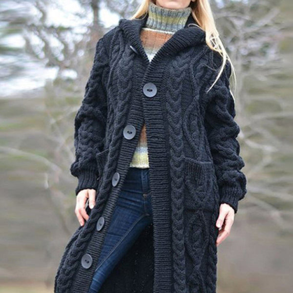 π§₯ Cozy Chic Woolen Knit Long Cardigan for Women β Stylish & Warm Sweater π€