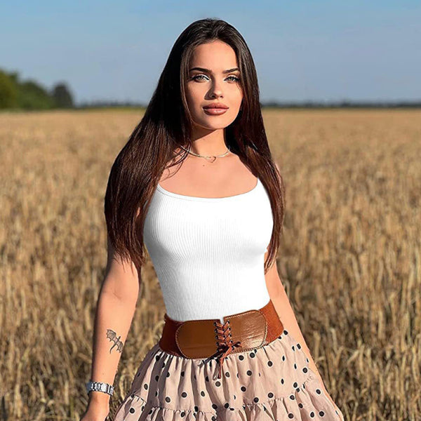 🔥 Women's Sexy Tank Top Bodysuit – Sleek, Comfy & Perfect for Any Look 🔥