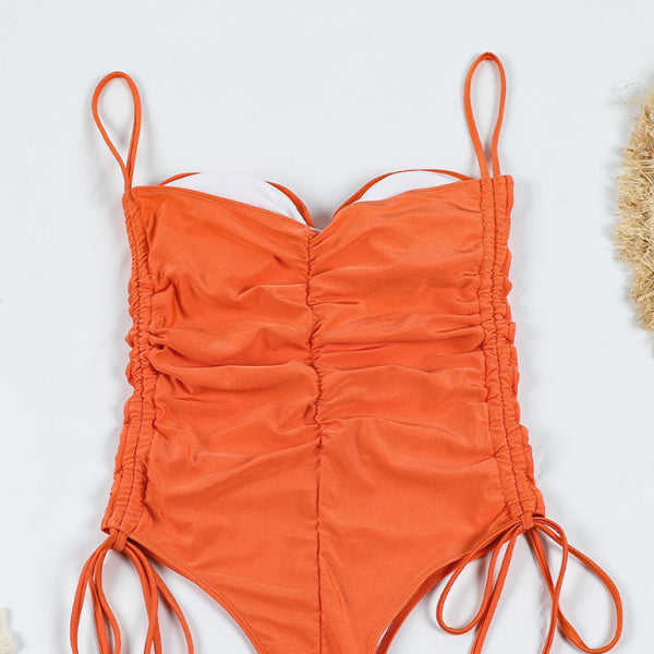 π Chic Drawstring One-Piece Swimsuit β Sexy, Stylish & Perfect for Summer βοΈ