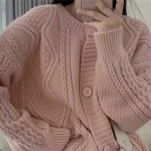 π§₯ Cozy Chic Twist Button Knit Cardigan for Women β Stylish & Comfy Must-Have π