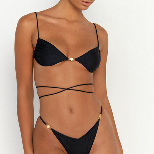 π₯ Sexy Strappy Backless Bikini β Must-Have Summer Swimwear π₯