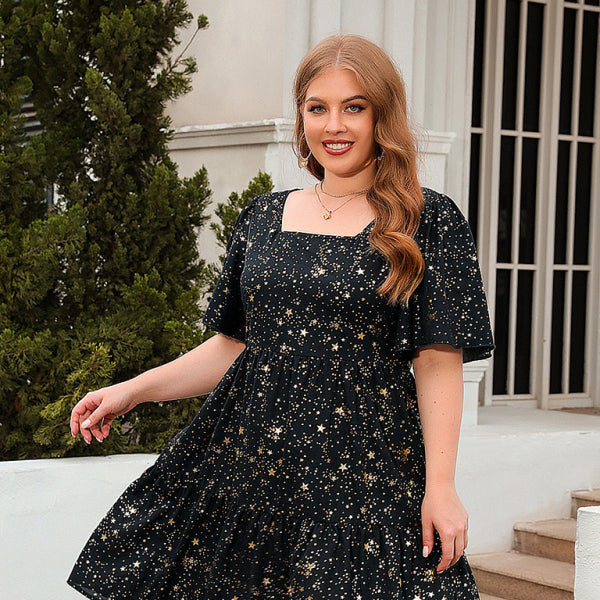 β¨ Chic & Comfy Hot Stamping Loose Dress β Perfect for Spring & Summer β¨