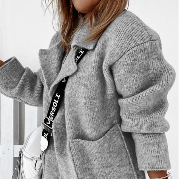 π§₯ Cozy Chic Suit Collar Knit Cardigan with Pockets β Fall Must-Have π