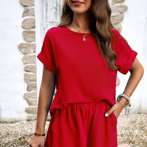 β¨ Chic & Comfy Two-Piece Shorts Set β Casual Spring Summer Outfit for Women β¨