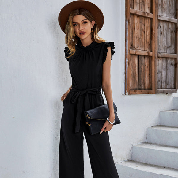 ✨ Chic & Stylish Sleeveless Belted Jumpsuit – Effortless Elegance for Any Occasion ✨
