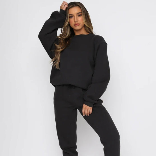 β¨ Cozy & Chic 2-Piece Sweater Set β Stylish Long Sleeve Pullover & Trousers for Fall Winter β¨