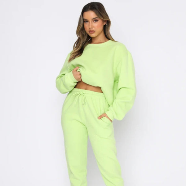 β¨ Cozy & Chic 2-Piece Sweater Set β Stylish Long Sleeve Pullover & Trousers for Fall Winter β¨