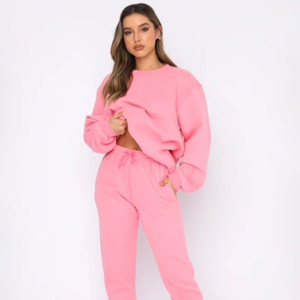 β¨ Cozy & Chic 2-Piece Sweater Set β Stylish Long Sleeve Pullover & Trousers for Fall Winter β¨