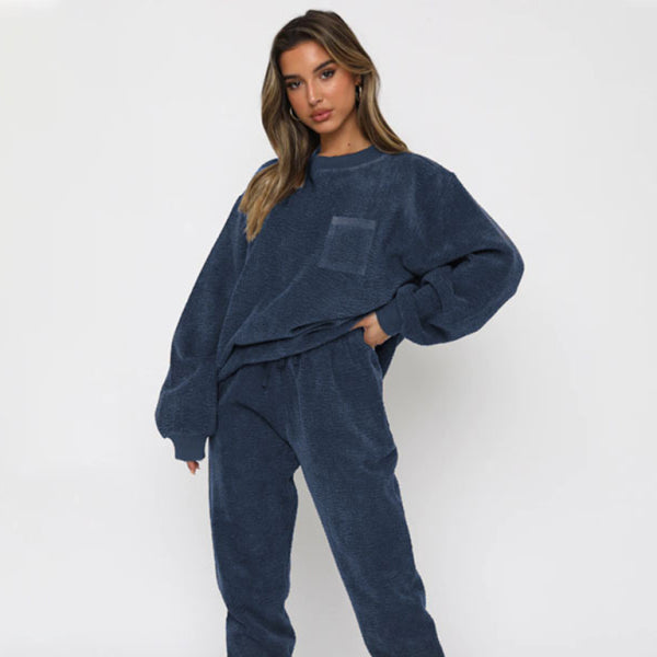 π₯ Cozy & Chic Corduroy Two-Piece Set β Long Sleeve Pullover & Pants for Fall π