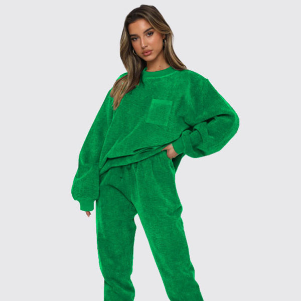 π₯ Cozy & Chic Corduroy Two-Piece Set β Long Sleeve Pullover & Pants for Fall π