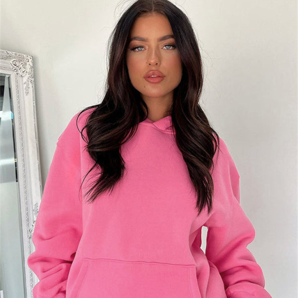 π₯ Cozy & Chic Sweatshirt Shorts Set for Women β Perfect for Fall & Winter π