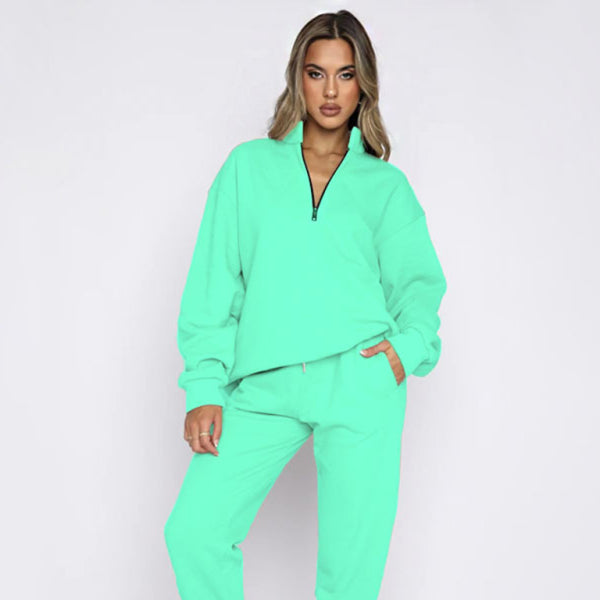 π₯ Cozy Chic 2-Piece Sweatshirt & Jogger Set β Stylish & Comfy Loungewear for Fall & Winter π₯