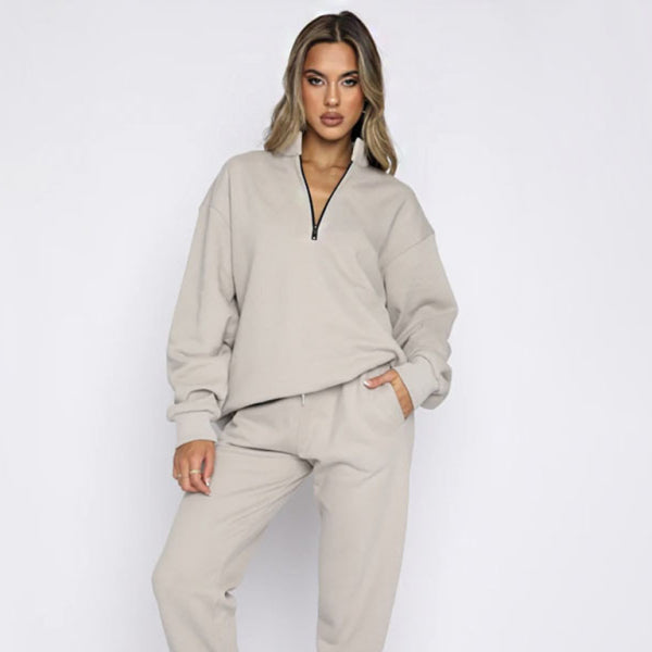 π₯ Cozy Chic 2-Piece Sweatshirt & Jogger Set β Stylish & Comfy Loungewear for Fall & Winter π₯