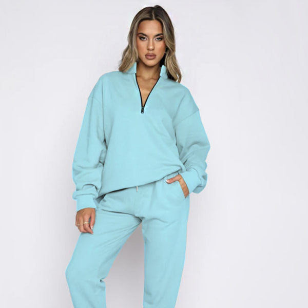 π₯ Cozy Chic 2-Piece Sweatshirt & Jogger Set β Stylish & Comfy Loungewear for Fall & Winter π₯