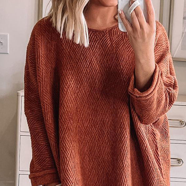 π€ Cozy Chic Loose Knit Pullover β Soft & Stylish Long Sleeve Top π€