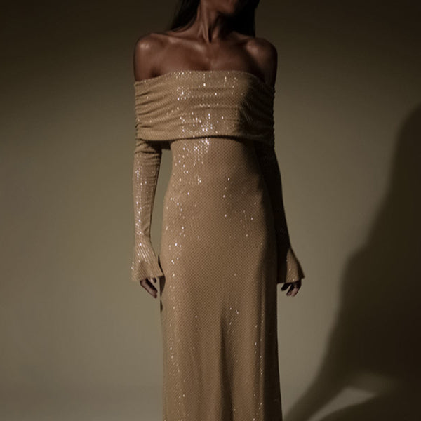 ✨ Slim Fit Boat Neck Dress – Sexy & Chic for Any Occasion ✨