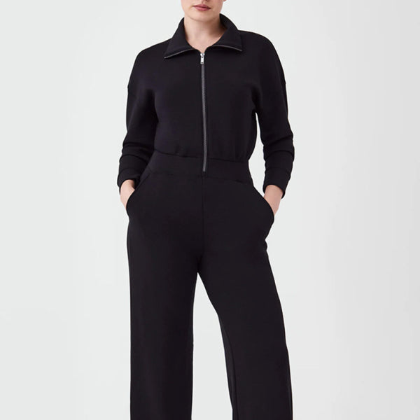 ✨ Chic & Stylish Long Sleeve Wide Leg Jumpsuit with Zipper – Perfect for Any Occasion ✨