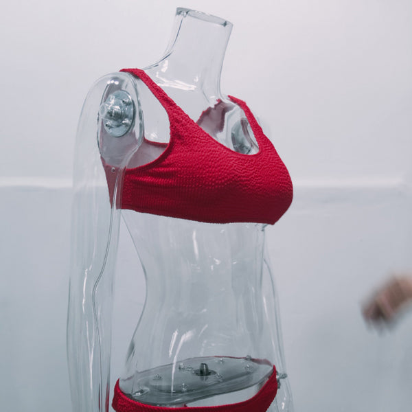 πΈ Trendy Wrinkled Bikini Set Macaron Colors β Sexy & Chic Swimwear πΈ