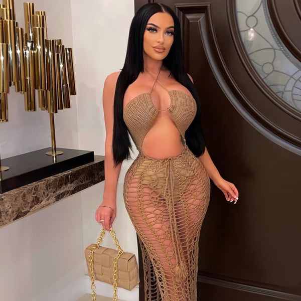 β¨ Beach Babe Fringed Side Slit Cover Up Skirt β Sexy & Stretchy Summer Vibes β¨