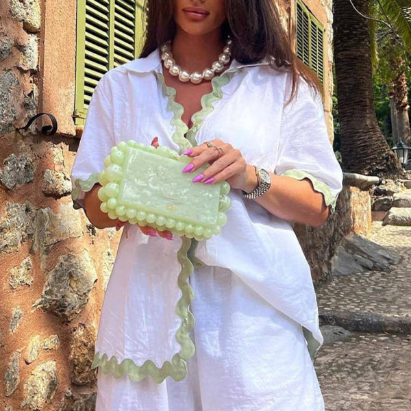 🛍️ Chic & Stylish Two-Piece Set – Short Sleeve Blazer & Shorts for Effortless Elegance ✨