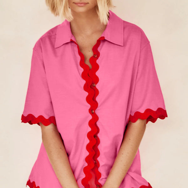 🛍️ Chic & Stylish Two-Piece Set – Short Sleeve Blazer & Shorts for Effortless Elegance ✨