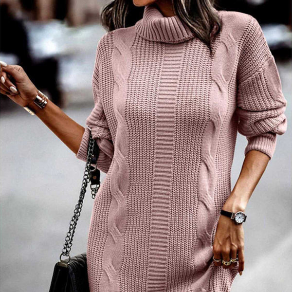 π€ Cozy Chic Turtleneck Sweater Dress β Stylish & Warm for Fall/Winter βοΈ