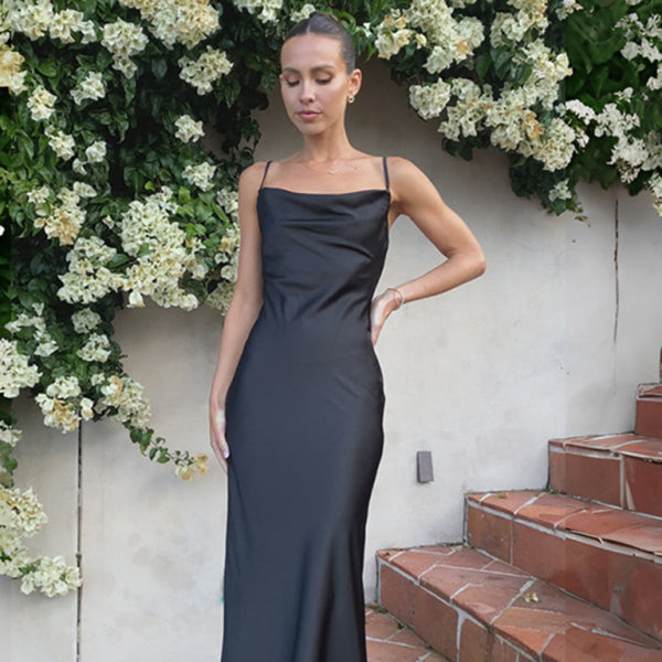 💃 Sleek & Sexy Deep V-Neck Slim Dress – Perfect for Any Occasion ✨