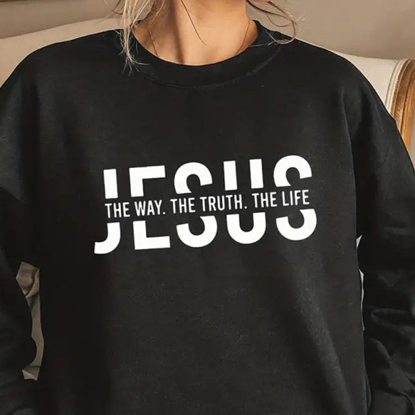 ποΈ Chic & Casual Letter Print Sweatshirt β Trendy Round Neck Pullover for Everyday Style β¨