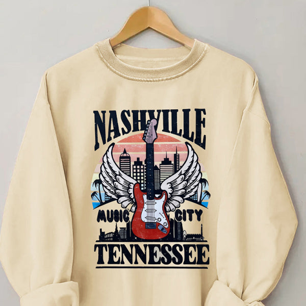 πΈ Cozy Guitar Graphic Sweatshirt β Trendy, Soft & Stylish Must-Have πΈ