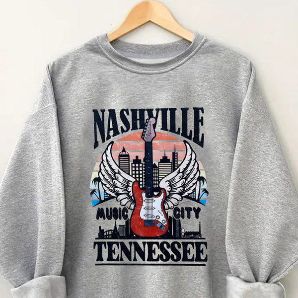 πΈ Cozy Guitar Graphic Sweatshirt β Trendy, Soft & Stylish Must-Have πΈ