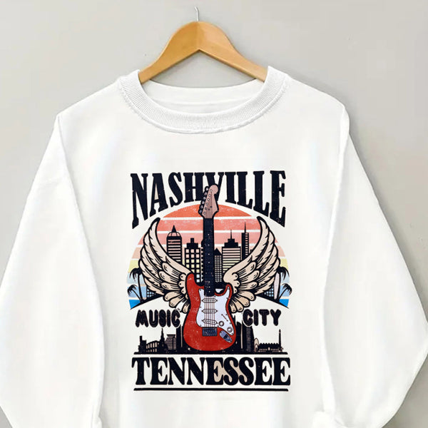 πΈ Cozy Guitar Graphic Sweatshirt β Trendy, Soft & Stylish Must-Have πΈ