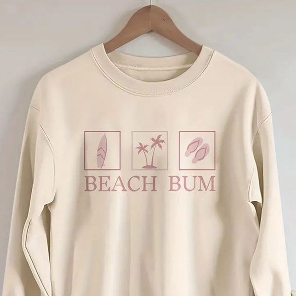 ποΈ Cozy Beach Bum Sweatshirt β Cute & Casual Pullover for Women π