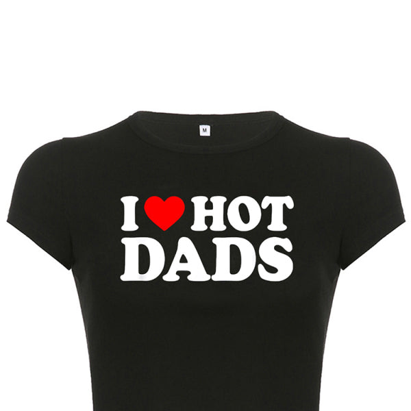 ❤️ Trendy Red Heart Crop Top Sexy Letter Print Short Sleeve Tee – Cute & Casual Must-Have ❤️