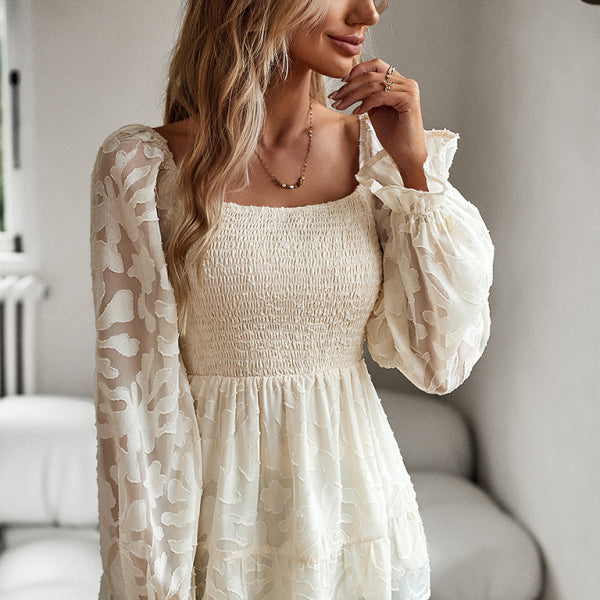 β¨ Boho Chic Square Neck Blouse Long Sleeve Elegant Top for Women β Stylish & Flattering β¨