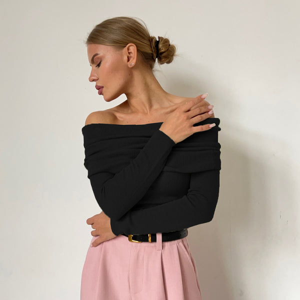 π€ Sexy Slim Fit Off-Shoulder Sweater β Cozy & Chic Knit for Fall Winter π€