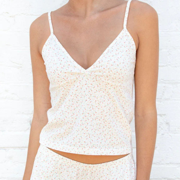 🌸 Chic Floral Suspender Shorts Set V-Neck Comfy Lounge Outfit – Perfect for Spring 🌿