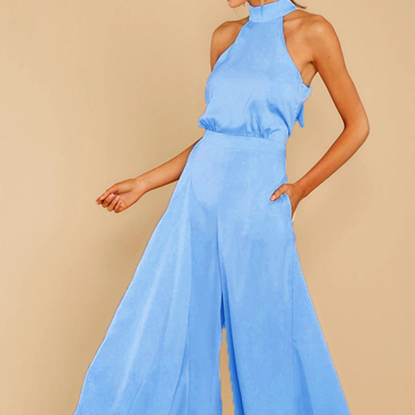 ✨ Chic Off-Shoulder Wide-Leg Jumpsuit High-Waist Elegant One-Piece for Women 🌟