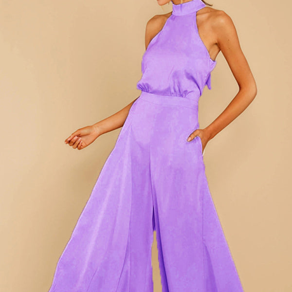 ✨ Chic Off-Shoulder Wide-Leg Jumpsuit High-Waist Elegant One-Piece for Women 🌟