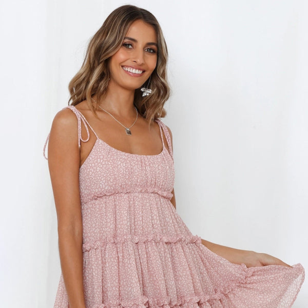 ✨ Resort Style Printed Suspender Dress Sexy & Chic for Summer Vibes ✨